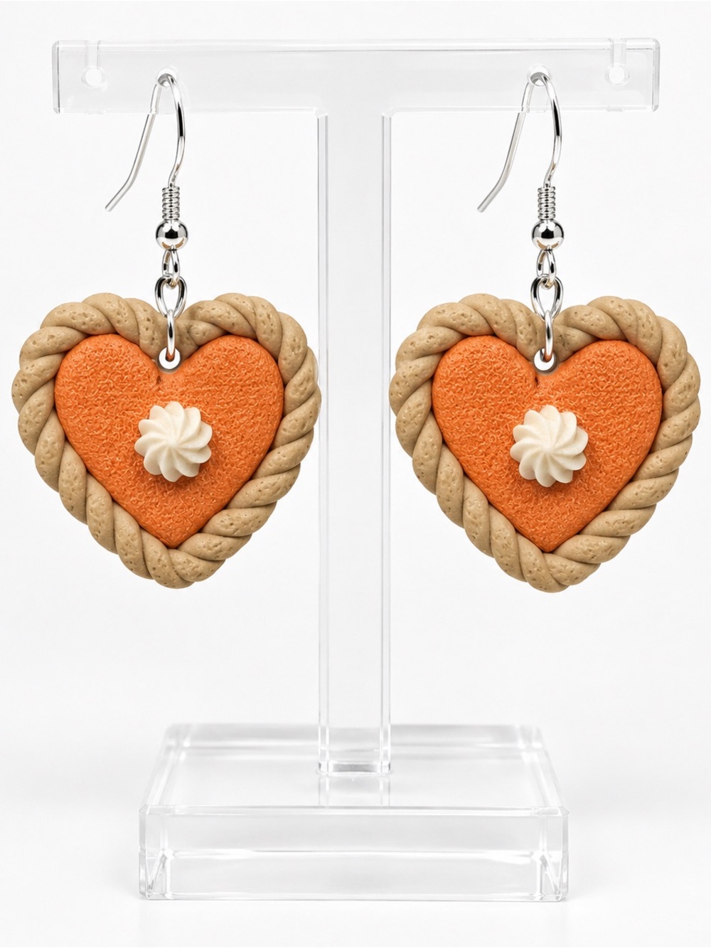 Taste of Fall —  Pumpkin Pie — Handmade Earrings